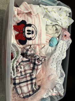 0-3mo Baby Girl Clothes Box (box Not Included)