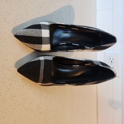 Black Plaid Heels