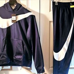 Nike Navy Hoodie & Jogger Sweatsuit 