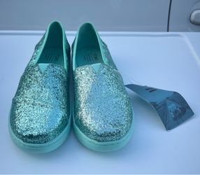 Tom’s Size 5 Youth Classic Mint Glitter