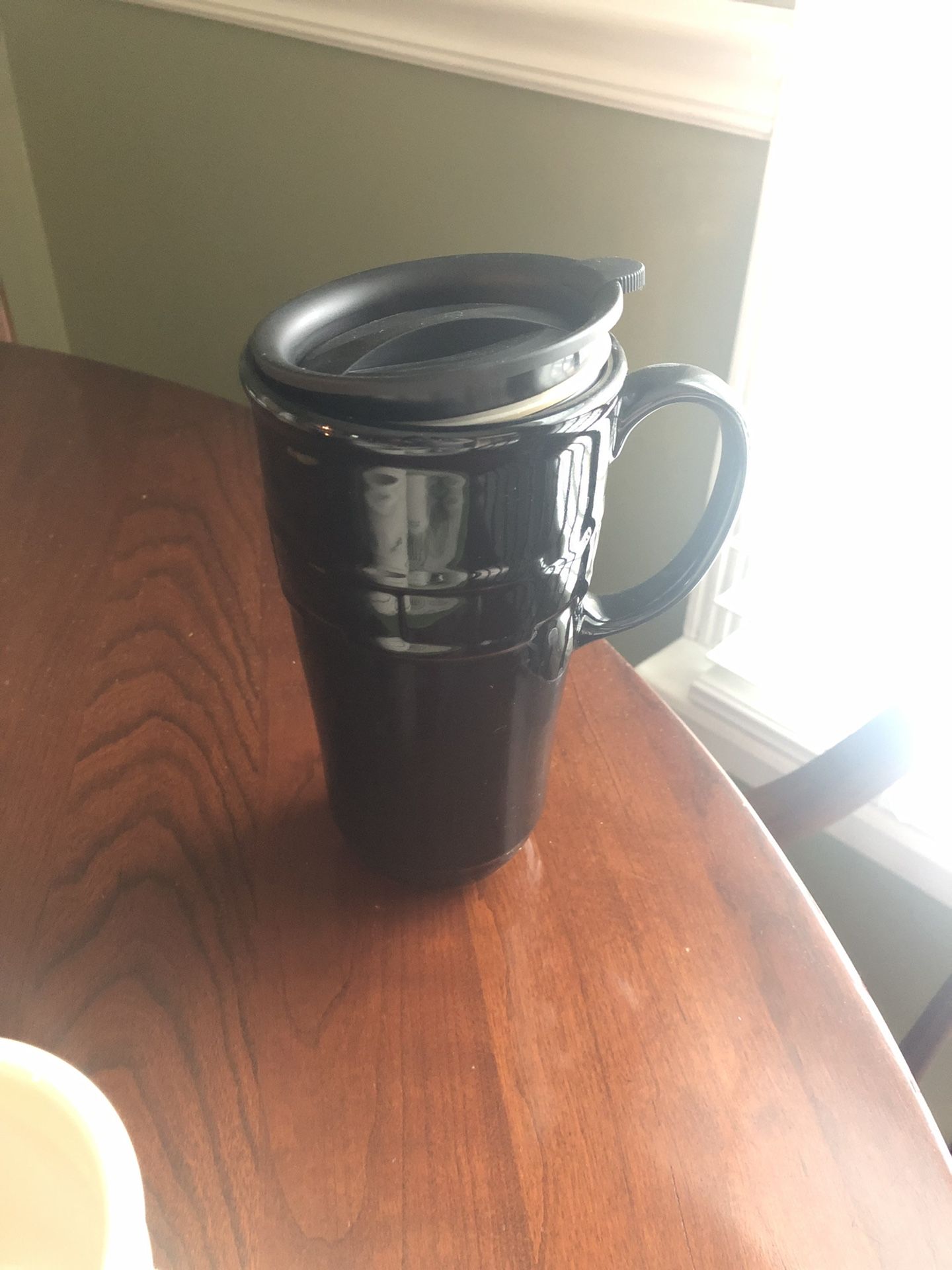 Longaberger travel coffee mug