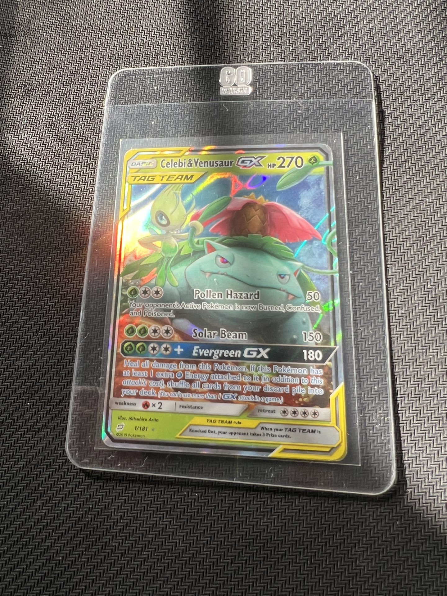 Pokemon Cards SM Team Up Celebi & Venusaur GX