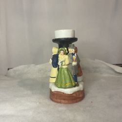 Vintage Christmas Carolers Tea Light 