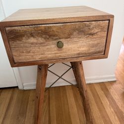 Mid-Century Modern Wood Nightstand