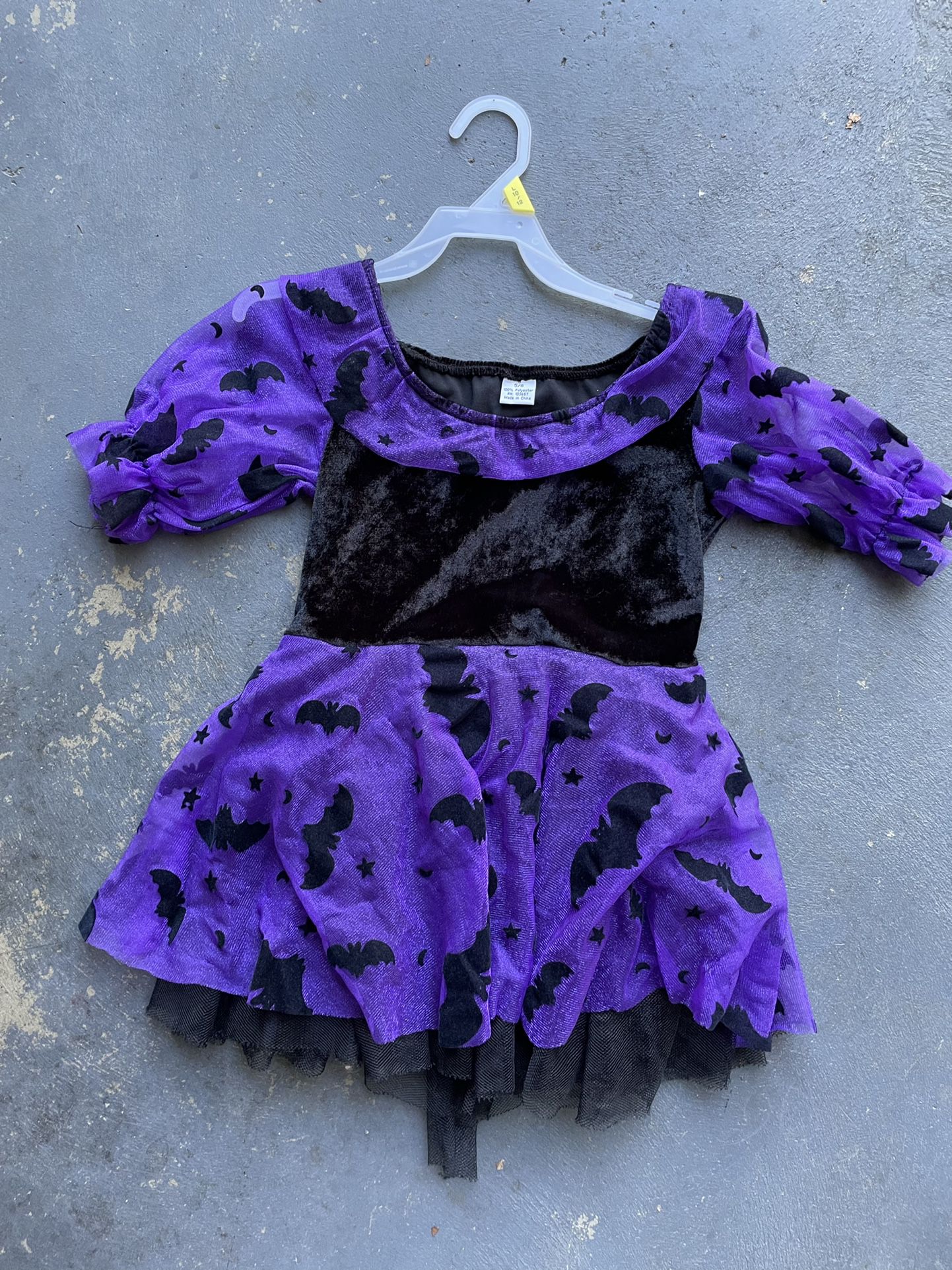 Purple/Black Witch Costume Dress - Toddler