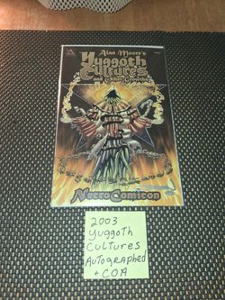 5 yuggoth comic books one is autographed with COA bagged and boarded. Selling as a bundle. All sales final.