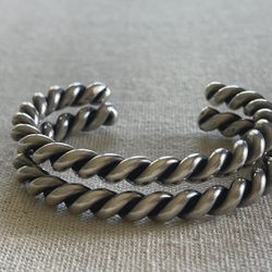 Vintage Sterling silver Bracelet Pair 