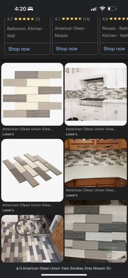 Special Bundle Qty 20  Union View Smokey Grey Mosaic Glass 11-in x 14-in Glazed Porcelain Brick Tile (0.97-sq. ft/ Piece)  #13531