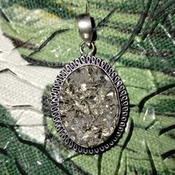 Sterling Silver Pyrite Pendant 