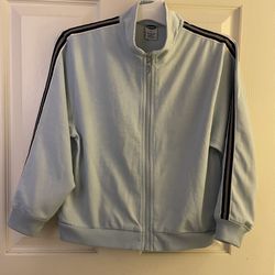 Old Navy Youth Striped Sleeve Zipper Jacket