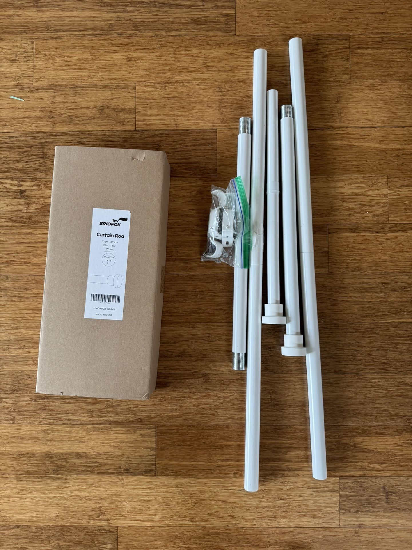 White Curtain Rod