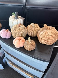 Fall Decorative Pumpkin Set – 7 Pieces