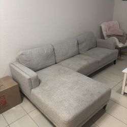 CITY FURNITURE GREY SHEPHERD SECTIONAL