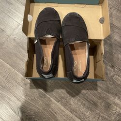 Girls Size 1 Toms Black
