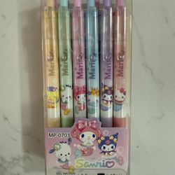 Sanrio - Pen pack 6PC  (licensed) 
