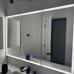 Lighted Medicine Cabinet 48x30 Wall Mount