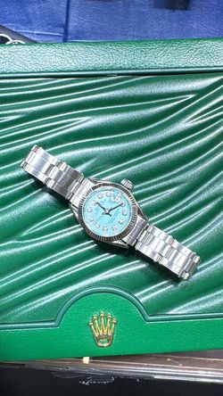 Rolex turquoise ladies steel datejust buy sale trade gold watches 10k 14k 18k silver scrap platinum