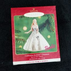 Hallmark 2001 Celebration Barbie Ornament