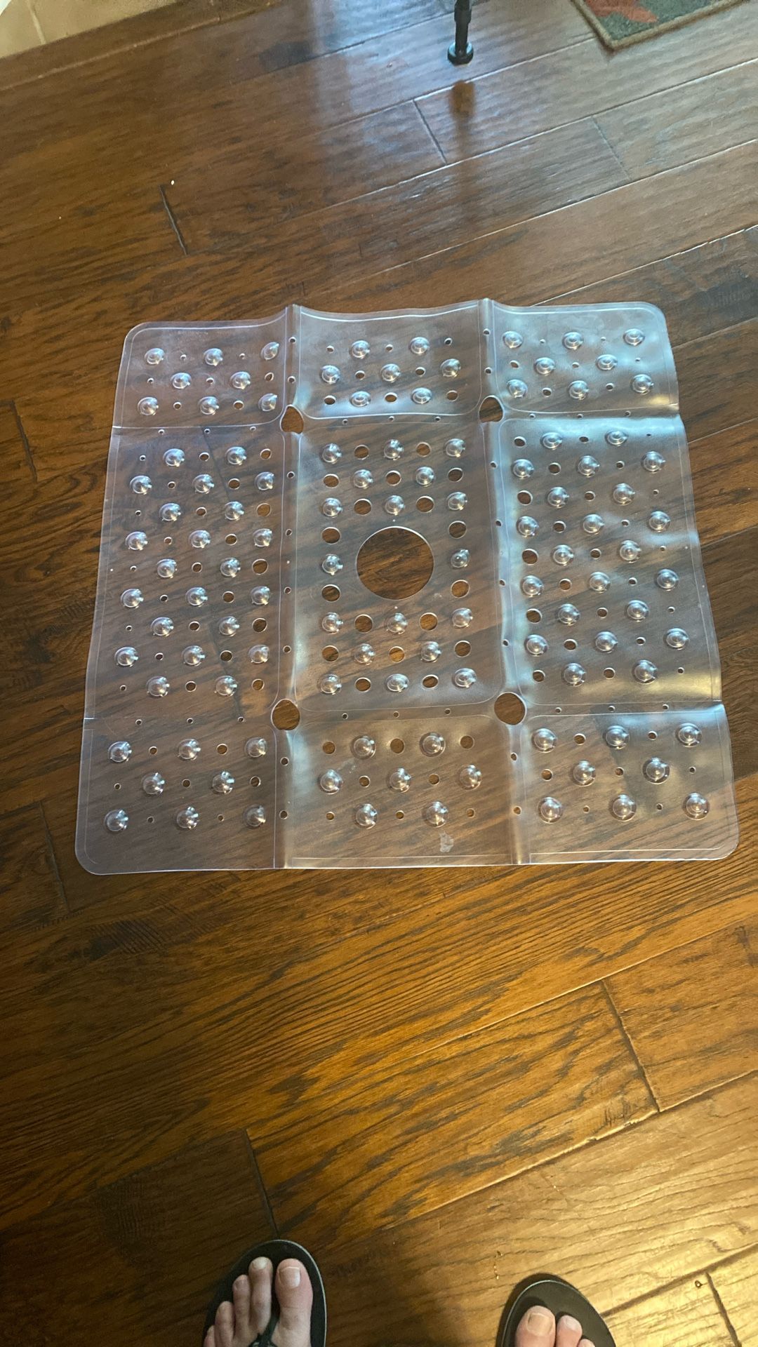 Standing Shower Mat.