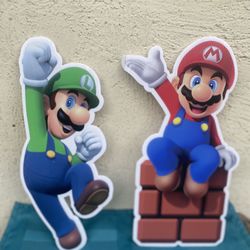 Super Mario Brothers Birthday Party Centerpiece 8 Pcs 