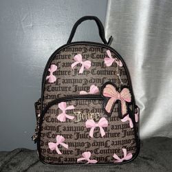 Juicy Couture Brown Bow Backpack
