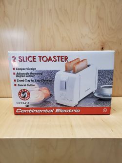 Continental Electric 2-Slice Toaster