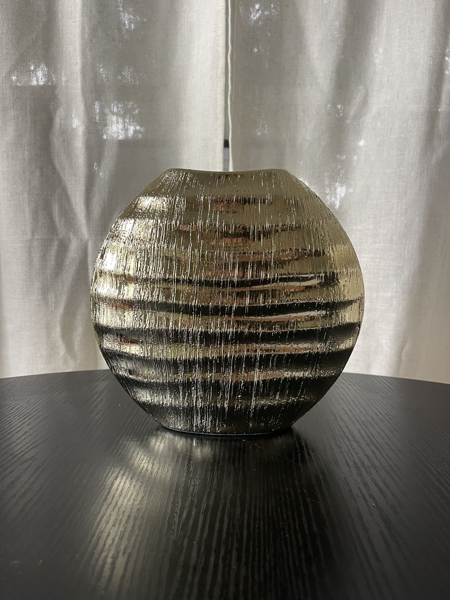 Gold Flower Vase for Home Decor