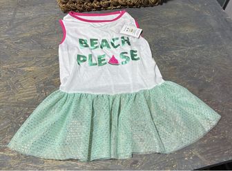 Large Dog 'Beach Please' Tutu Dress