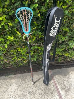 girls lacrosse stick with bag