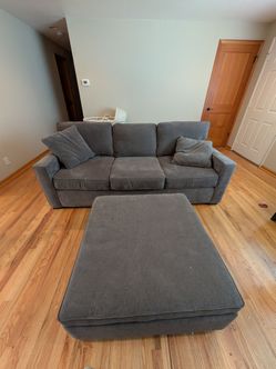 Couch with ottoman and storage