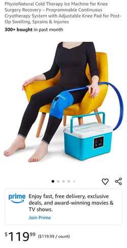 PhysioNatural Cold Therapy Ice Machine for Knee