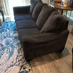 Two Blue Fabric Couches (You Haul)