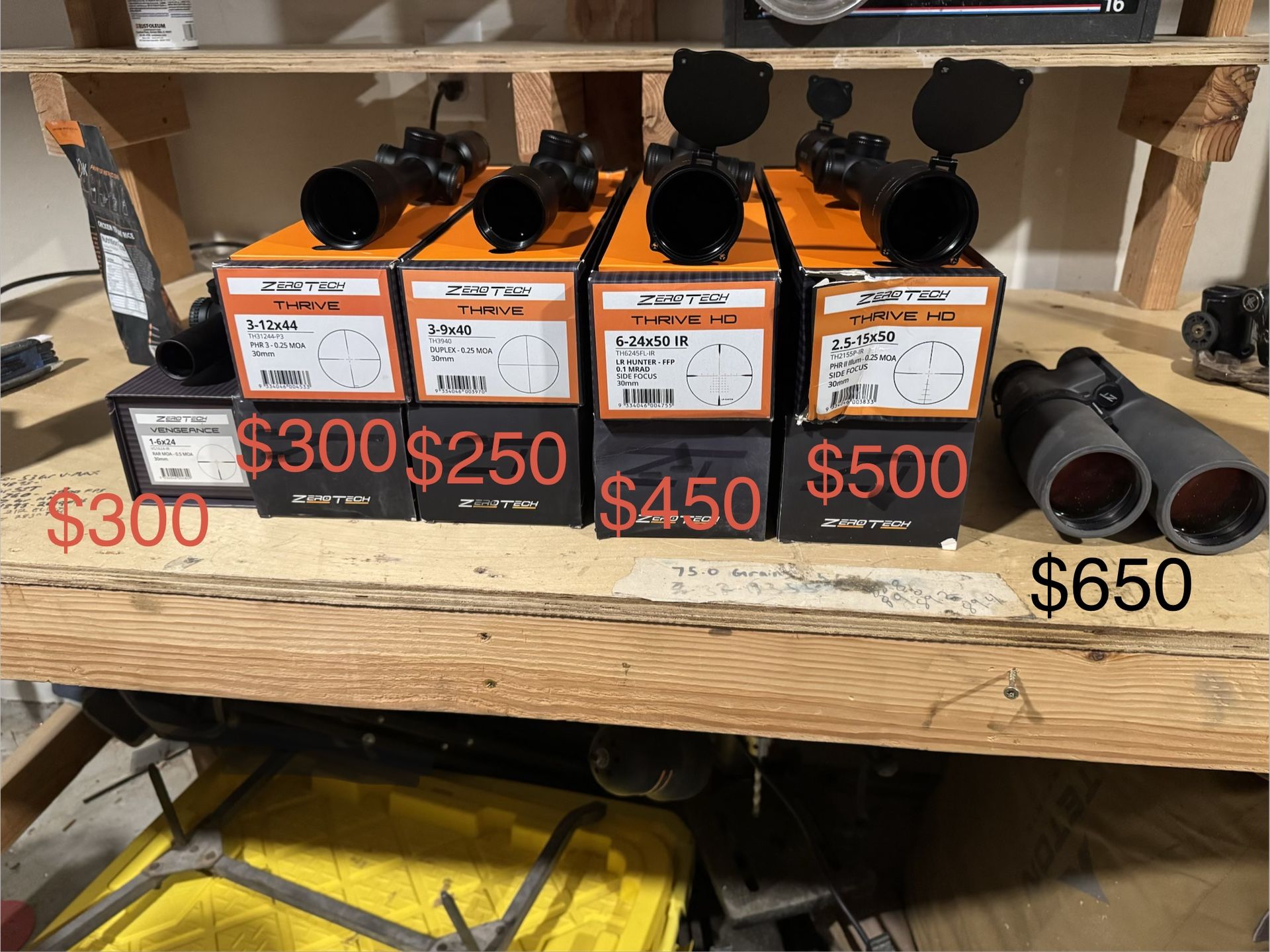 Zerotech Rifle Scopes And binos