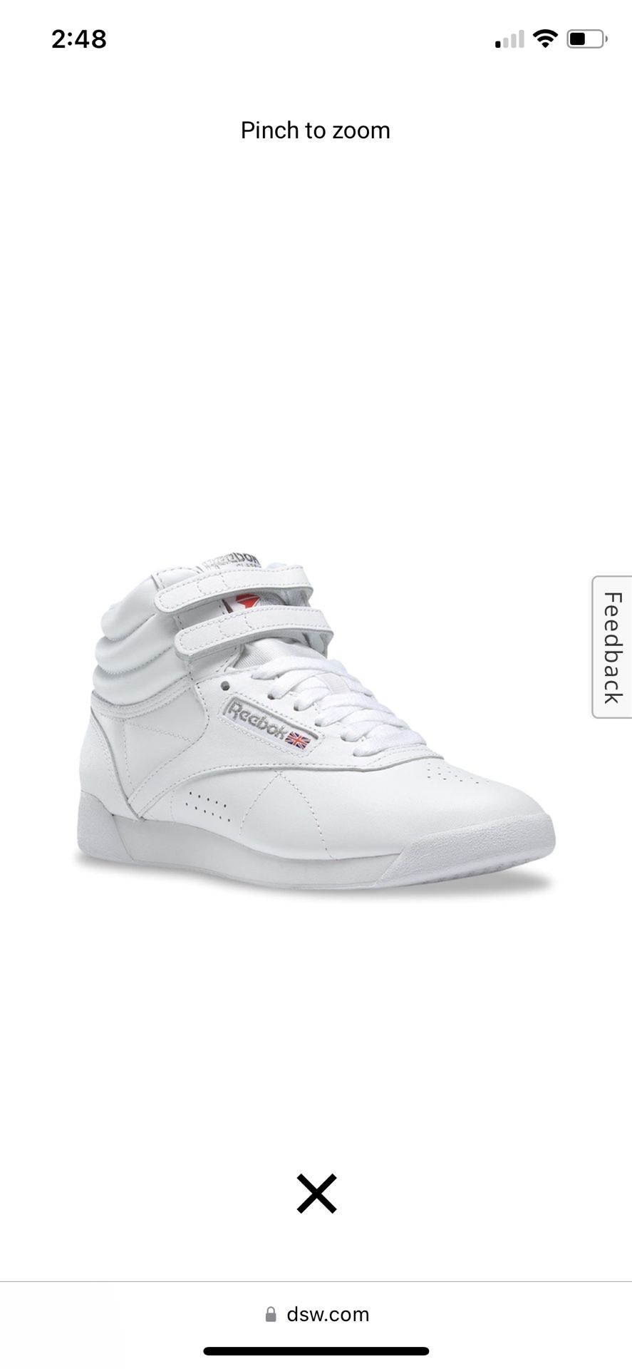 Reebok Freestyle Hi Top Sneakers (New)