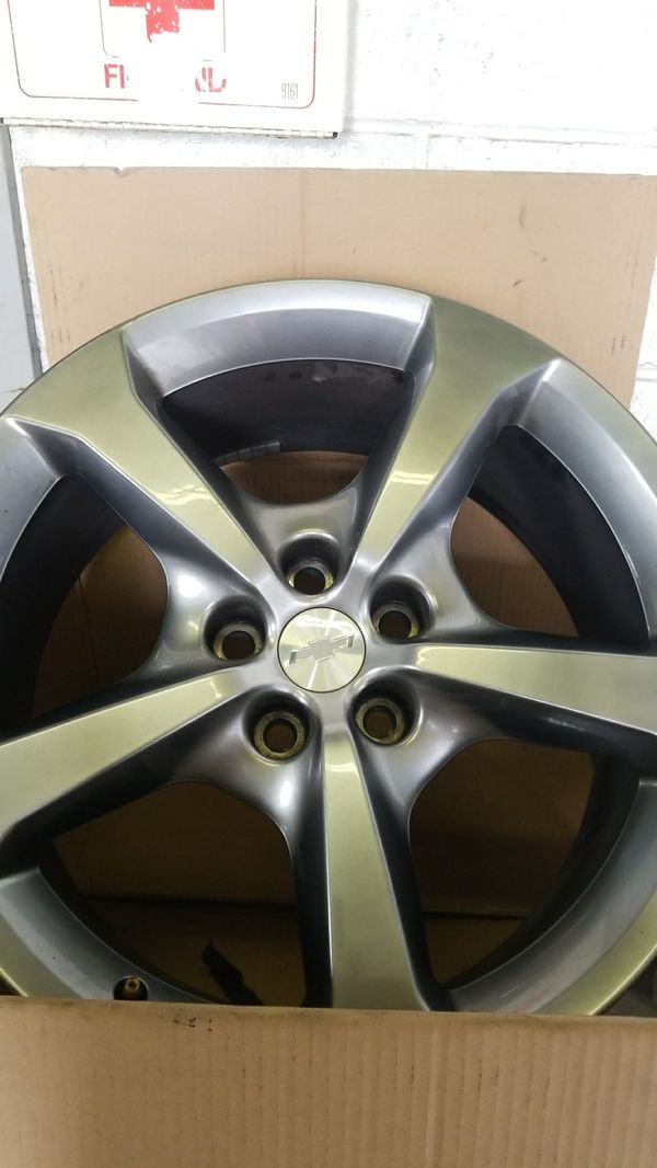 20 in chevy rims, came off a 2014 camaro. Bolt pattern is