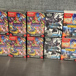 BOOSTER BUNDLES Phantasmal Flames Black Bolt Surging Sparks Sealed Pokemon Cards