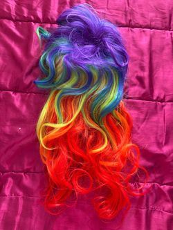 multi-colored Halloween wig—New!