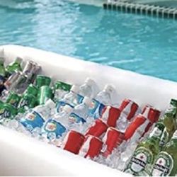 THREE White Inflatable Serving Drinks & Food 