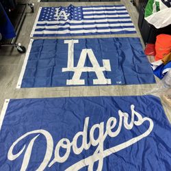 Dodgers Flags 5 By 3 Ft 20$ Each 