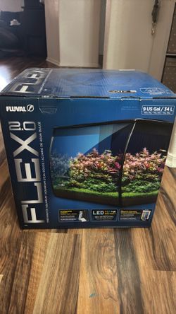 FISH TANK FLEX2.0 (9Gal-LED RGB+W GLOW LIGHTING)