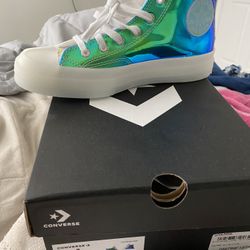 Chuck 70 Hi White/iridescent Size 8 In Women