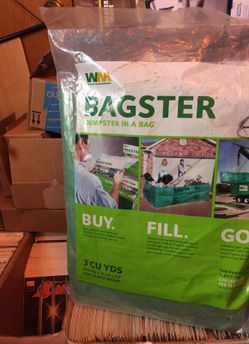 Bagster dumpster in a bag moving bag