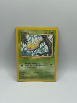 Pokemon Base Set Weedle Card #69