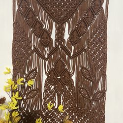 Brown Macrame Wall Hanging 