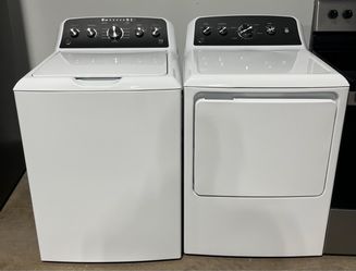 GE Top Load Washer & Electric Dryer Set