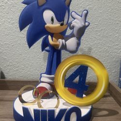 Sonic The Hedgehog  Party Centerpieces 