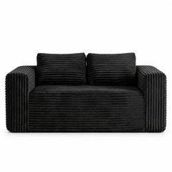 New Corduroy Loveseat Sofa Couch, Wide Arms - Chino Hills