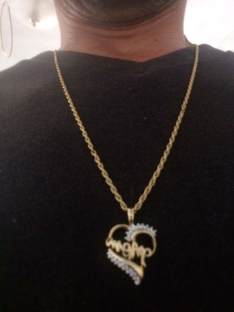 14k Chain 10k Pendant