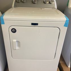 Maytag 7-cu ft Large Capacity Vented Dryer with Wrinkle Control - White