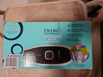 Primo Portable Rechargeable Water Pump Dispenser Black/White